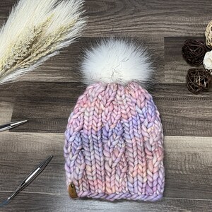 6-12 month infant merino wool handknit hat//Newborn knit hat//Luxury knit