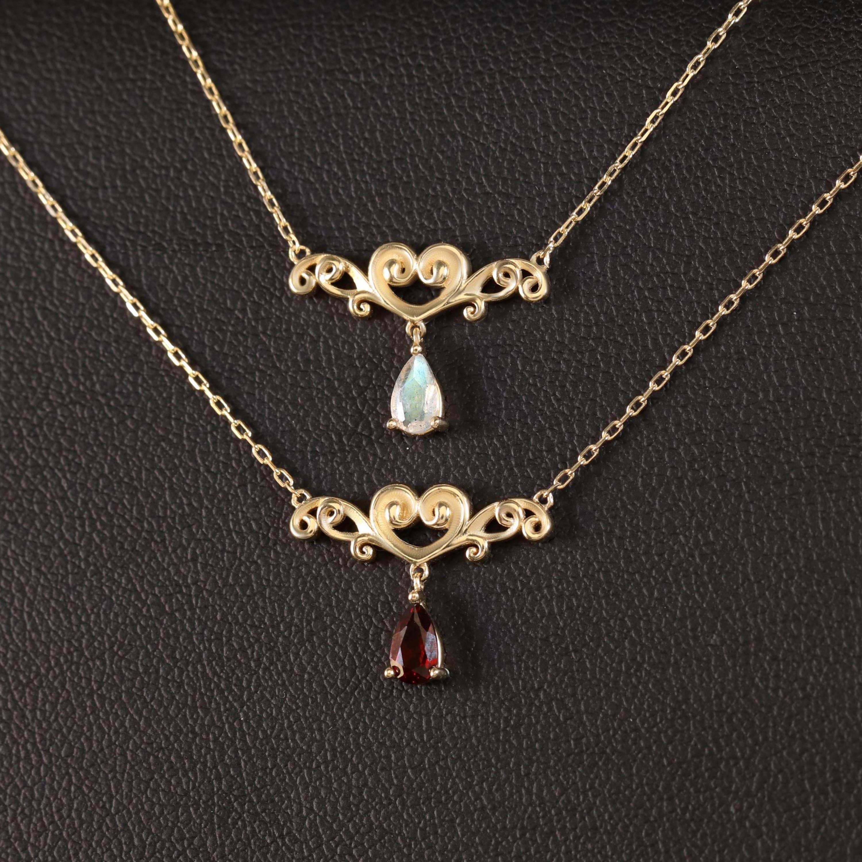 Flying Wing Hollow Heart Necklace - Punk Hiphop Choker Collar, Adjustable, Alloy Gold Plated