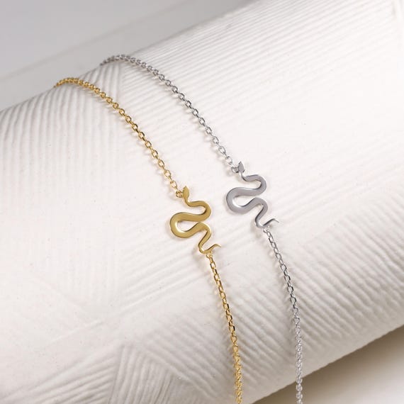 ITALY 925 ブレスレット スネークチェーン シルバー 約18cm スネーク