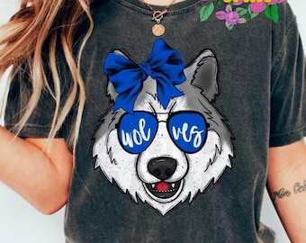 Wolves Mascot School Spirit T-Shirt | Comfort Colors | Youth | Adult