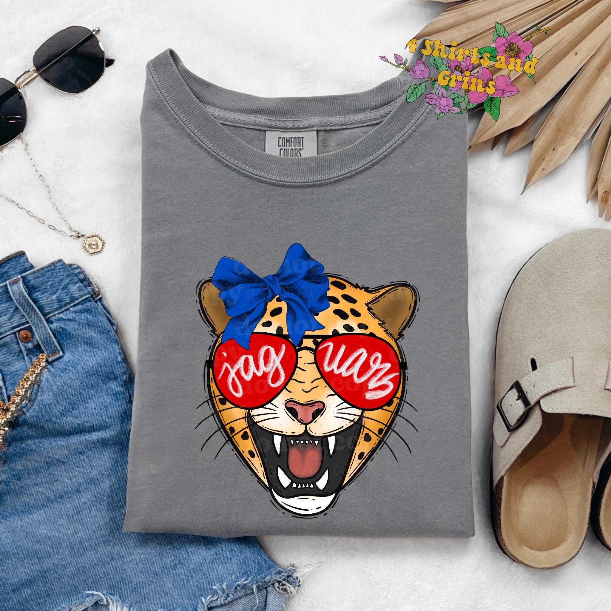 Jaguars Mascot School Spirit T-Shirt | Comfort Colors | Youth | Adult