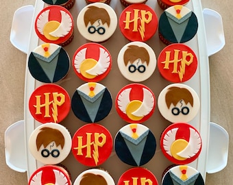 Wizard Themed Fondant Cupcake Toppers