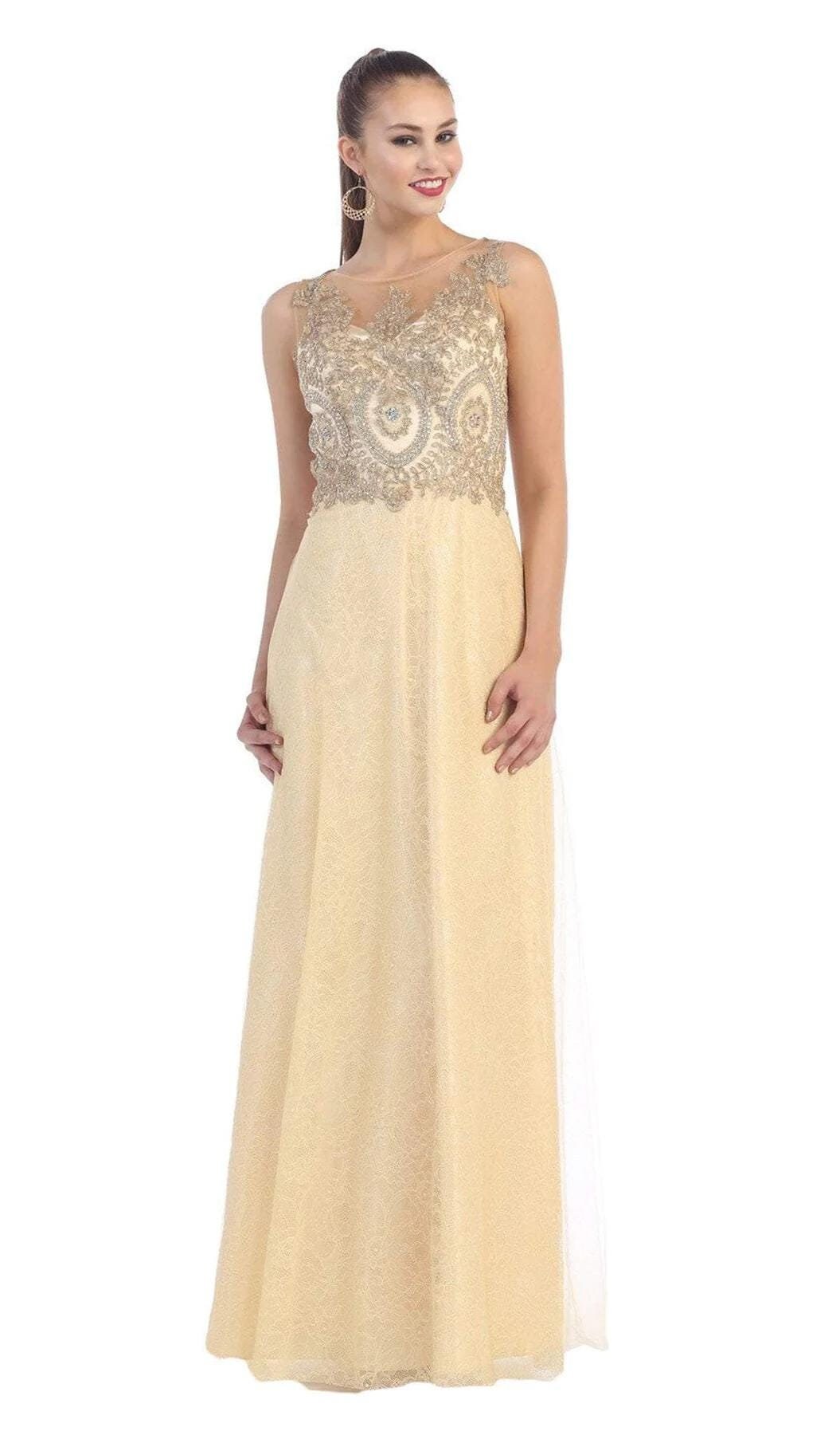 May Queen Rhinestone Maxi Dresses for Women