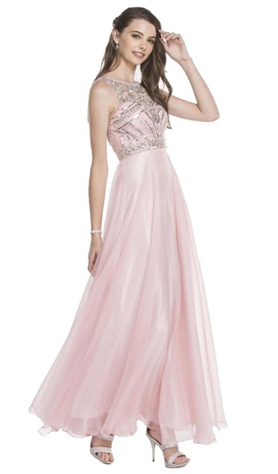 Aspeed Design - Long A-line Embellished Prom Dress - Etsy UK Aspeed Design - Long A-line Embellished Prom Dress - Etsy UK
