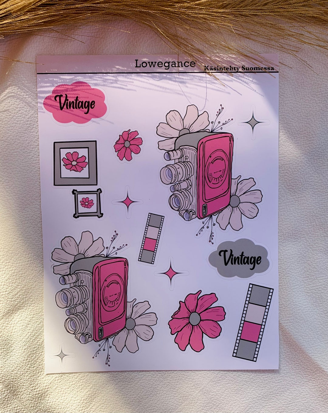 Sticker Sheet/ Camera Theme / Cute Sticker Sheet Planner Stickers