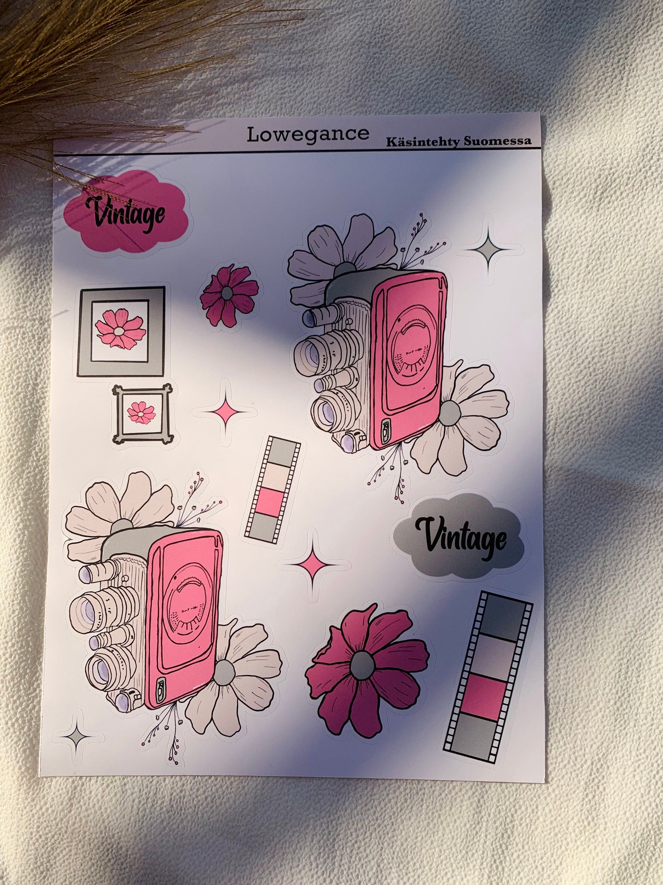 Sticker Sheet/ Camera Theme / Cute Sticker Sheet Planner Stickers