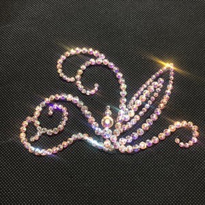 Ballroom Dance Competition Crystal AB Rhinestone Hairpiece Accessory for Latin, Rhythm, Smooth, Ballroom