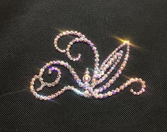 Ballroom Dance Competition Crystal AB Rhinestone Hairpiece Accessory for Latin, Rhythm, Smooth, Ballroom