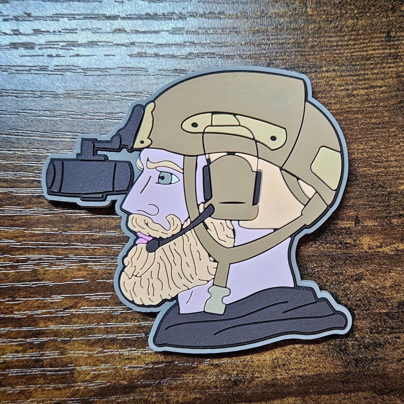 Tactical Chad PVC Meme Morale Patch | Velcro Backed | Funny | NVG | Military | Second Amendment