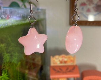 Cute Chunky Star Dangle/Drop Earrings (Nickel free)
