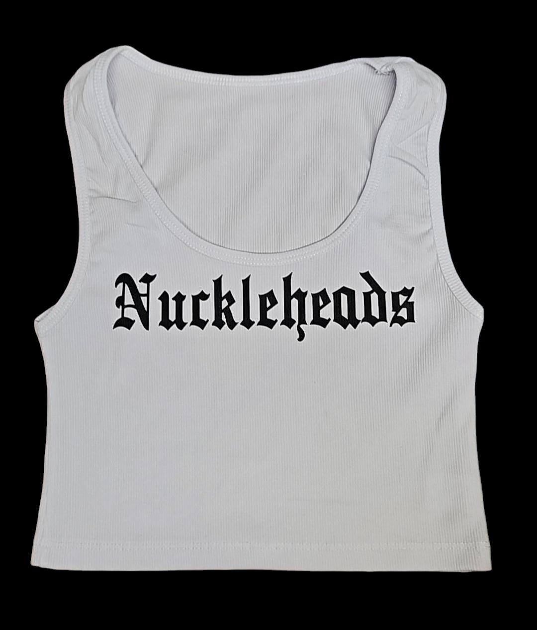 【Badee】Old English Printing Crop Top Custom Gothic Cropped T-Shirt with Old English Font
