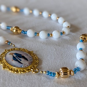 Our Lady of Grace, Rosary, Catholic, Religious Beads, Special Occasion, Mary, Handmade, Unique, Women, Gift, Mother, Church