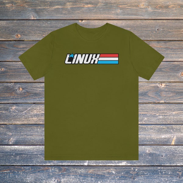 Patriotic American Military Style Linux T-Shirt | For Computer Enthusiasts, IT Professionals, and Open Source Software Advocates