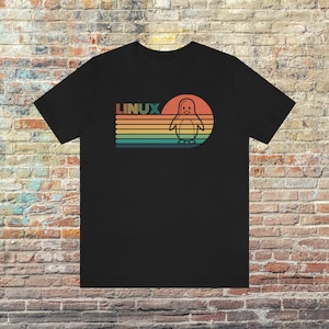 Retro StyleLinux T-Shirt Mit Tux - Für Old School Tech Fans, die schon alles gesehen haben