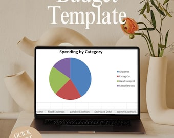 Excel Monthly Budget Planner: Digital Dashboard, Expense Tracker (Digital Download)