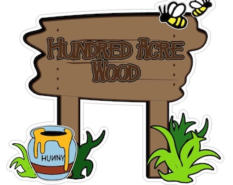 Honey Wood Scrapbook Title, Cricut/Silhouette Cut File (Digital Download)