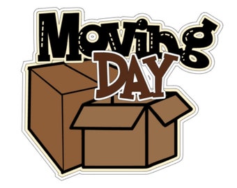 Moving Day .svg scrapbook title digital download cutting file for Cricut/Silhouette cutting machines or sublimation