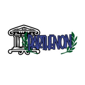 Parthenon Griekenland png en svg plakboek titel digitale download snijbestand voor Cricut/silhouet snijmachines of sublimatie