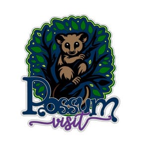 Possum .svg .png Scrapbook-Titel digitaler Download-Schnittdatei für Cricut / Silhouette Schneidemaschinen
