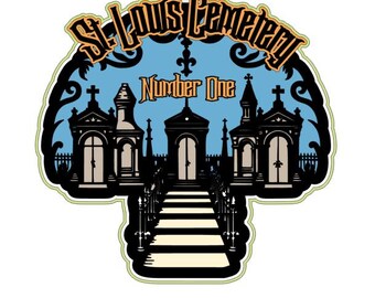 Cemetery Number One New Orleans .svg .png scrapbook title digital download cutting file for Cricut/Silhouette cutting machines