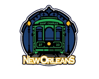 New Orleans Street Car .svg .png scrapbook title digital download cutting file for Cricut/Silhouette cutting machines