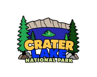 Crater Lake National Park png and svg scrapbook title digital download cutting file for Cricut/Silhouette