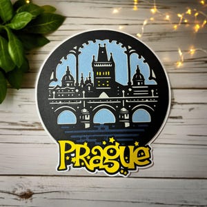 Praga Europa Ponte Carlo Road Trip Fustellatura abbellimento - completamente assemblato da carta di qualità a strati