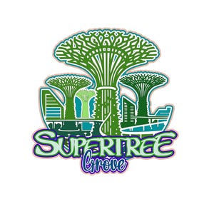 Fichier de découpe en téléchargement numérique Supertree Grove Singapour scrapbooking titre png et svg pour machine de découpe Cricut/Silhouette