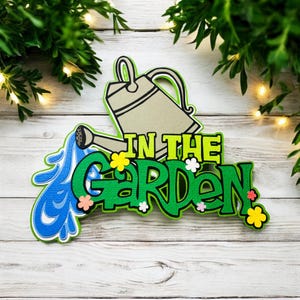 Abbellimento fustellato In the Garden - completamente assemblato da cartoncino di qualità a strati