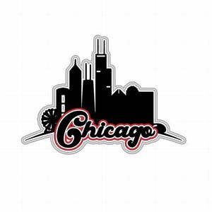 Chicago USA paginatitel png en svg plakboektitel digitale download snijbestand voor Cricut/silhouet snijmachines of sublimatie
