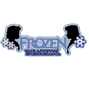 Archivo de corte de descarga digital del título del álbum de recortes Frozen Show Bundle .svg .png para máquinas de corte Cricut/Silhouette