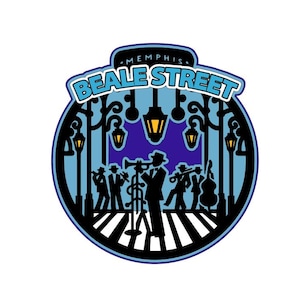 Memphis Beale Street png en svg plakboek titel digitale download snijbestand voor Cricut/silhouet snijmachines of sublimatie