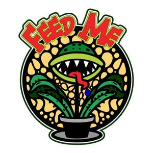 Feed Me Venus Fly Trap .svg .png titolo dell'album download digitale file di taglio per macchine da taglio Cricut/Silhouette
