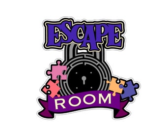 Escape Room .svg scrapbook title digital download cutting file for Cricut/Silhouette cutting machines or sublimation