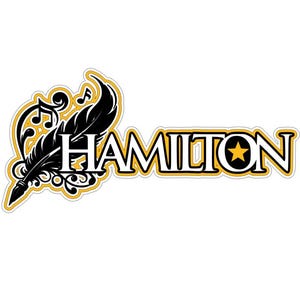 Archivo de corte de descarga digital del título del álbum de recortes Theatre Night Hamilton .svg .png para máquinas de corte Cricut/Silhouette