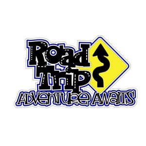 Archivo de corte para descarga digital de título de álbum de recortes Road Trip .svg .png para máquinas de corte Cricut/Silhouette