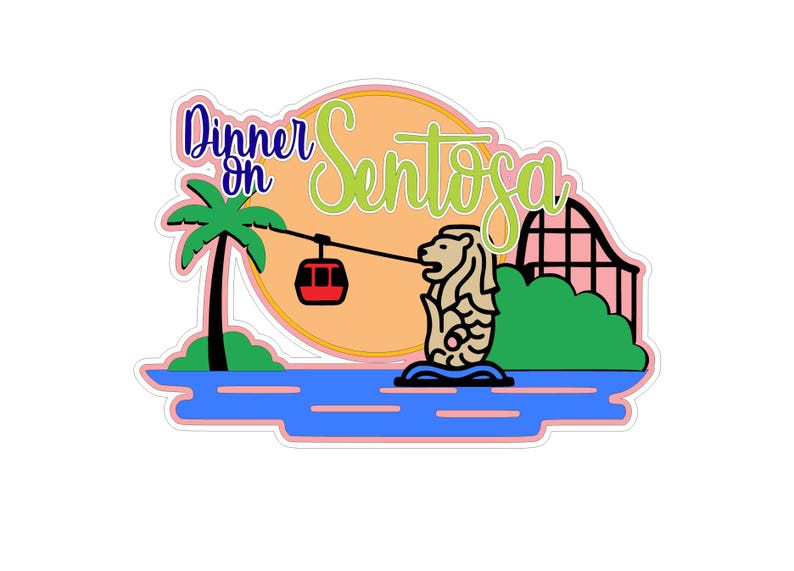 Sentosa Craft Sentosa Singapore Png and Svg Scrapbook Title Digital Download Cutting ...