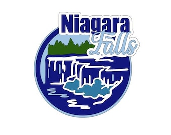 Niagara Falls Canada .png, .pdf and .svg scrapbook title digital download cutting file for Cricut/Silhouette cutting machines or sublimation