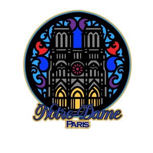 Notre Dame de Paris France .svg .png titre de scrapbooking fichier de découpe en téléchargement numérique pour machines de découpe Cricut/Silhouette