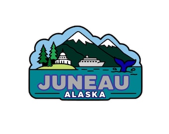 Juneau Alaska Scrapbook Title, Cricut/Silhouette Cut File (Digital Download)