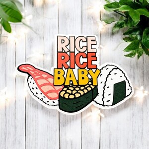 Abbellimento fustellato per album di ritagli Sushi Rice Rice Baby - completamente assemblato da cartoncino di qualità a strati