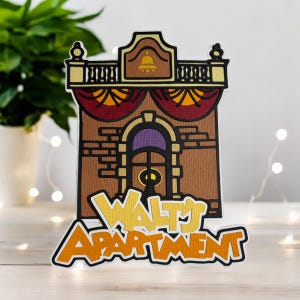 Fustella per album di ritagli "Magical Apartment" - completamente assemblata con cartoncino di qualità a strati