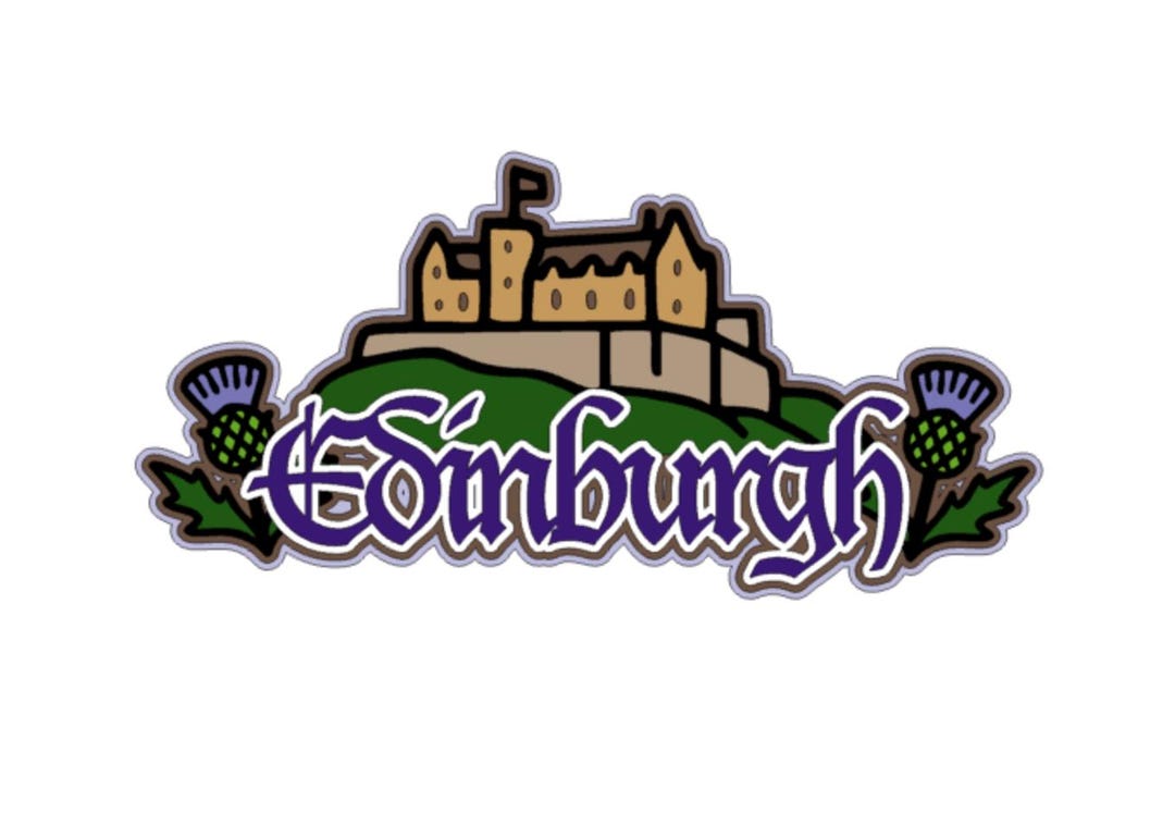 Edinburgh Scotland SVG PNG: Scrapbook Title Cutting File (digital ...