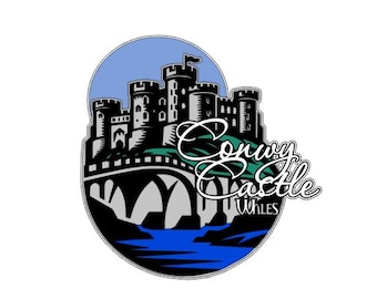 Conwy Castle Wales UK png und svg Sammelalbum Titel digitaler Download Schneidedatei für Cricut / Silhouette Schneidemaschinen oder Sublimation