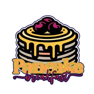 Pannenkoeken png en svg plakboek titel digitale download snijbestand voor Cricut/silhouet snijmachines of sublimatie