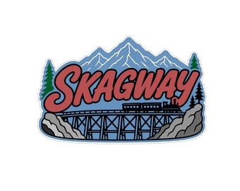 Skagway Scrapbook Title SVG PNG - Cricut, Silhouette (Digital Download)
