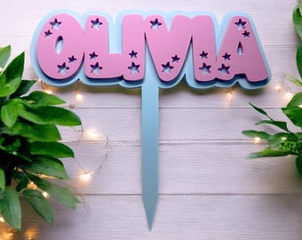 Personalised Acrylic Cake Topper