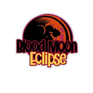 Archivo de corte de descarga digital de título de álbum de recortes Blood Moon Eclipse .svg .png para máquinas de corte Cricut/Silhouette o sublimación