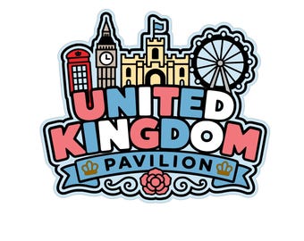 United Kingdom World Showcase Scrapbook Title SVG PNG - Cricut, Silhouette (Digital Download)