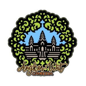 Angkor Wat Cambodja png en svg plakboek titel digitale download snijbestand voor Cricut/silhouet snijmachines of sublimatie